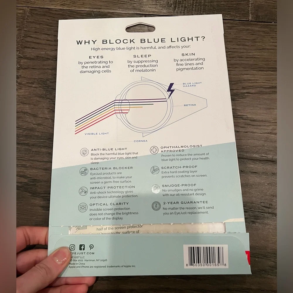 EyeJust iPad blue light screen protector